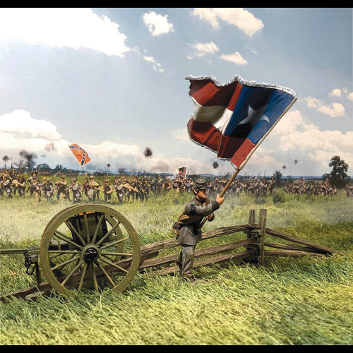 Confederate Flagbearer, 5th Texas, Lone Star Flag 1/30 Fig William Britain (31393) Alt Image 1