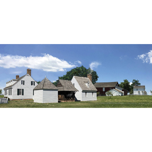 Eastern American Farmstead Backdrop -31" W x 13" H William Britain 51094 Main Image