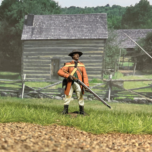 Black Militiaman of the Spartanburg 1/30 Figure William Britain (16108) Alt Image 1
