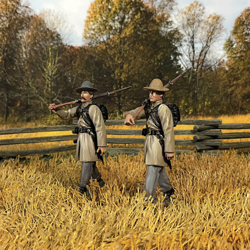 Confederate Infantry Marching 1/30 Figures William Britain (31500) Alt Image 1