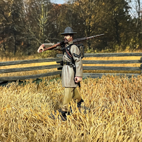 Confederate Infantry Corporal Marching 1/30 Figure William Britain (31499) Alt Image 1