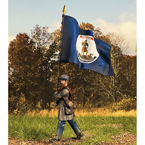 Confederate Flagbearer (Virginia Flag) 1/30 Figure William Britain (31491) Alt Image 1