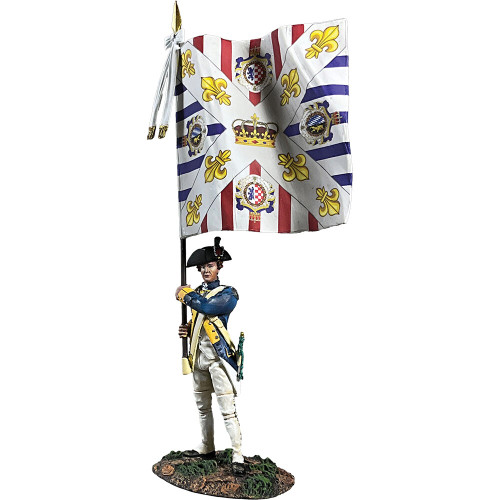 French Royal Deux-Ponts Ensign with Color 1/30 Figure William Britain (16188) Main Image
