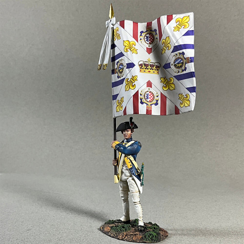 French Royal Deux-Ponts Ensign with Color 1/30 Figure William Britain (16188) Alt Image 1
