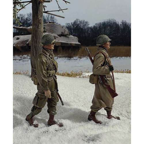 101st Airborne Marching 1/30 Figure Set WILLIAM BRITAIN (25306) Alt Image 1
