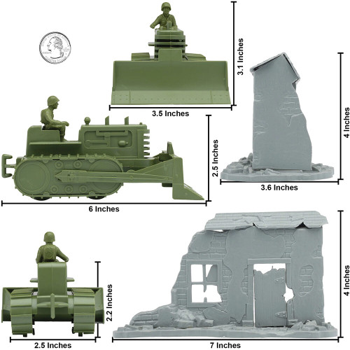 Bulldozer Building 1/32 Plastic Set BMC-48557 Alt Image 2