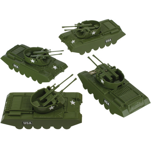 Anti-Aircraft Tanks 1/48 Plastic 4-Piece Set BMC Toys (48543) Main Image