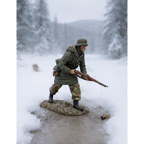 Waffen SS Grenadier Advancing with K-98 1/30 Figure WILLIAM BRITAIN (25338) 1:30 scale  by William Britain Alt Image 1