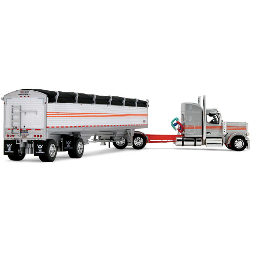 Peterbilt 589 with 58 Sleeper & 50' Wilson Pacesetter Grain Trailer 1:64 Scale  by Diecast Promotions Alt Image 1