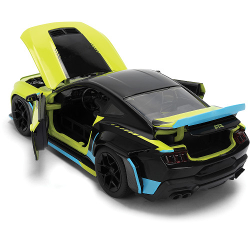 2024 Ford Mustang RTR - Hyperspec Yellow 1:24 Scale Diecast Model Car by Jada Toys Alt Image 5