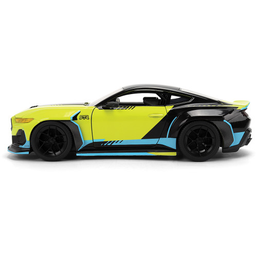 2024 Ford Mustang RTR - Hyperspec Yellow 1:24 Scale Diecast Model Car by Jada Toys Alt Image 6