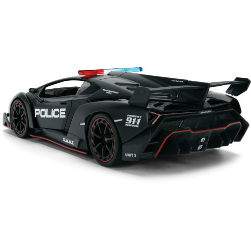 Lamborghini Veneno - Hyperspec Police 1:24 Scale Diecast Model Car by Jada Toys Alt Image 4