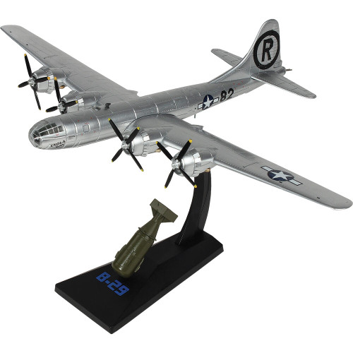 B-29 Superfortress 1/144 Die Cast Model -AF1-0112B Enola Gay with 1/60 Scale "Little Boy" Bomb Alt Image 1