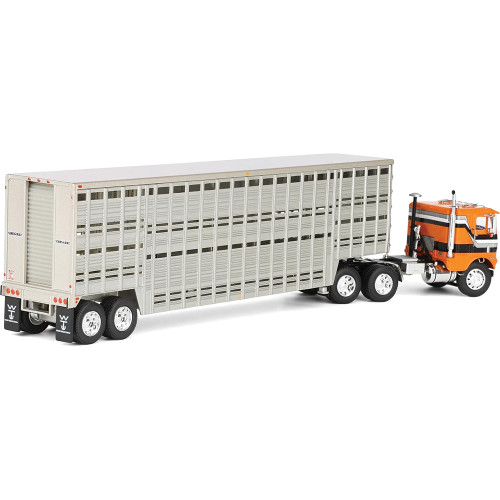 Freightliner® COE & 45' Wilson® Vintage Livestock Trailer 1:64 Scale Diecast Model Truck by Diecast Promotions Alt Image 1