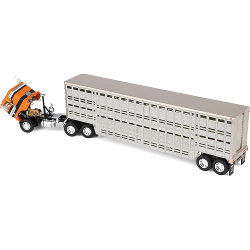 Freightliner® COE & 45' Wilson® Vintage Livestock Trailer 1:64 Scale Diecast Model Truck by Diecast Promotions Alt Image 3