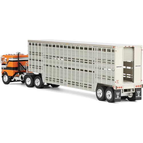 Freightliner® COE & 45' Wilson® Vintage Livestock Trailer 1:64 Scale Diecast Model Truck by Diecast Promotions Alt Image 4