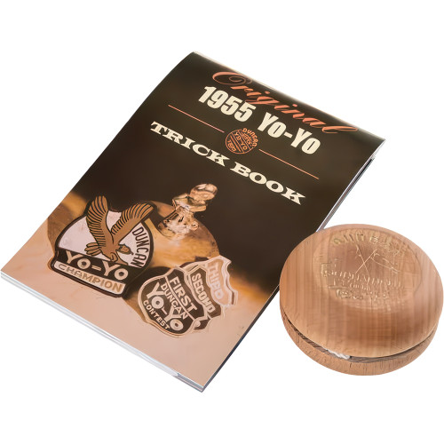 Duncan Classic Cross Flags Wood Yo-Yo - Natural Alt Image 1