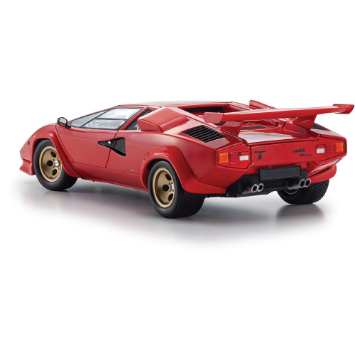 Lamborghini Countach LP 5000 Quattrovalvole Red - Black Interior 1:18 Scale Diecast Model Car by Kyosho Alt Image 3