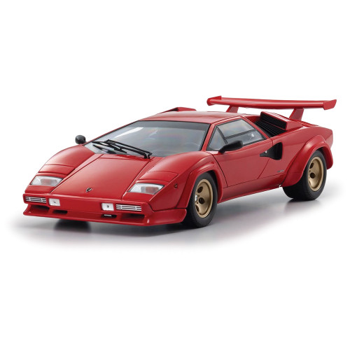 Lamborghini Countach LP 5000 Quattrovalvole Red - Black Interior 1:18 Scale Diecast Model Car by Kyosho Alt Image 5