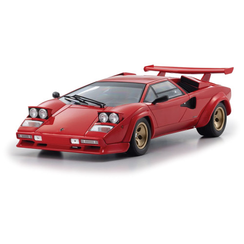 Lamborghini Countach LP 5000 Quattrovalvole Red - Black Interior 1:18 Scale Diecast Model Car by Kyosho Alt Image 6