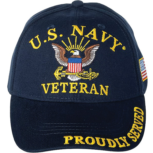 Navy Veteran Cap Eagle Emblems (CP00211) Main Image