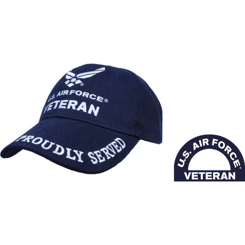 Air Force Veteran Cap Eagle Emblems (CP00407) Alt Image 1