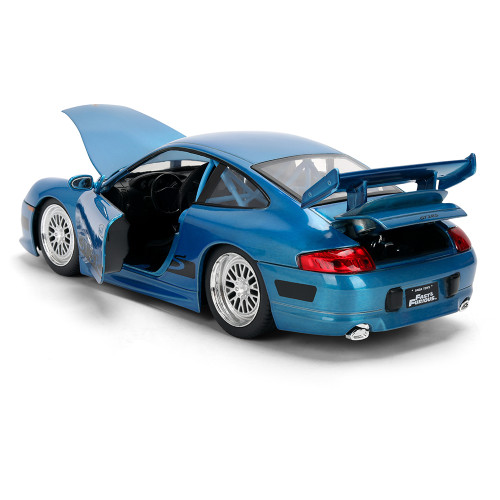 BRIAN's Porsche 911 GT3 RS - F&F 25th Anniversary Brush Finish 1:24 Scale Diecast Model Car by Jada Toys Alt Image 5