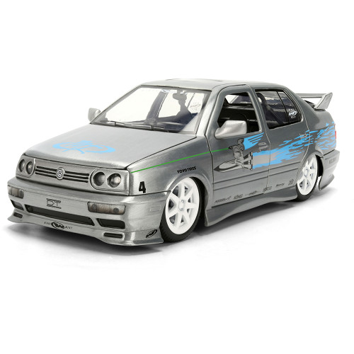 JESSE's VW Jetta - F&F 25th Anniversary Brush Finish 1:24 Scale Diecast Model Car by Jada Toys Alt Image 1