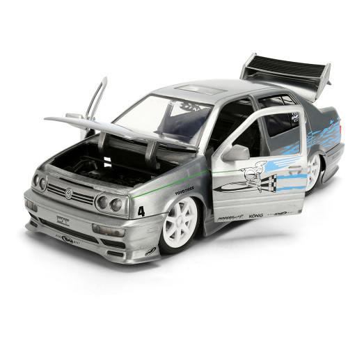 JESSE's VW Jetta - F&F 25th Anniversary Brush Finish 1:24 Scale Diecast Model Car by Jada Toys Alt Image 2