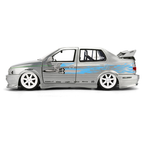 JESSE's VW Jetta - F&F 25th Anniversary Brush Finish 1:24 Scale Diecast Model Car by Jada Toys Alt Image 6