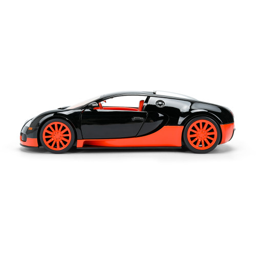 2011 Bugatti Veyron (Black/Orange) 1:24 Scale Diecast Model Car by Jada Toys Alt Image 6