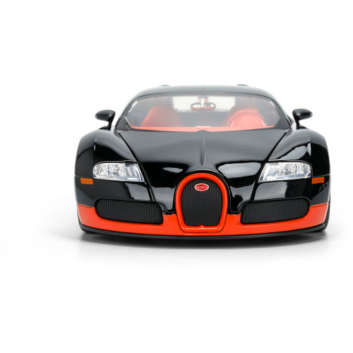 2011 Bugatti Veyron (Black/Orange) 1:24 Scale Diecast Model Car by Jada Toys Alt Image 7