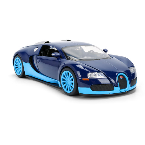 2011 Bugatti Veyron (Blue 2-Tone) 1:24 Scale Diecast Model Car by Jada Toys Alt Image 3