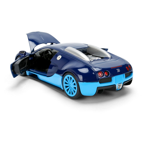 2011 Bugatti Veyron (Blue 2-Tone) 1:24 Scale Diecast Model Car by Jada Toys Alt Image 5