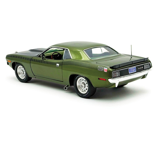 1970 Plymouth AAR Cuda Hardtop - Ivy Green 1:18 Scale Diecast Model Car by Acme Alt Image 1