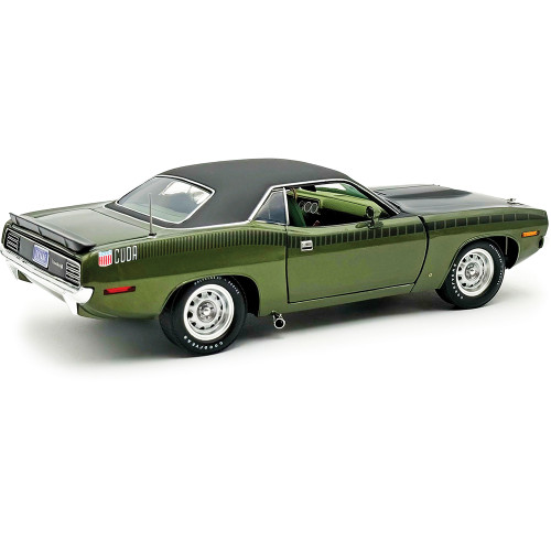 1970 Plymouth AAR Cuda Vinyl Topy - Ivy Green 1:18 Scale Diecast Model Car by Acme Alt Image 1