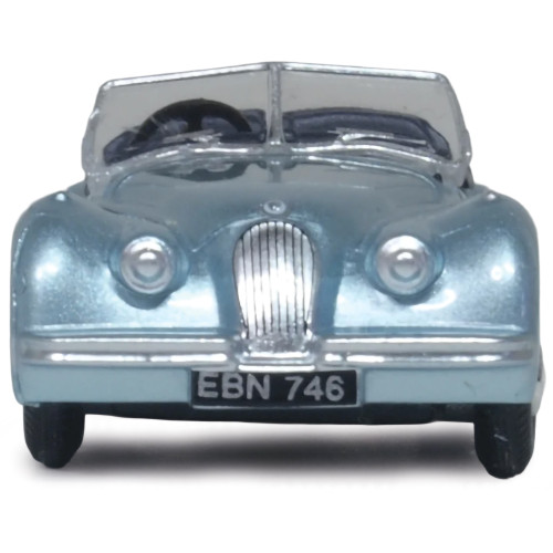 Jaguar XK120 - Pastel Blue 1:87 Scale Diecast Model Car by Oxford Diecast Alt Image 2