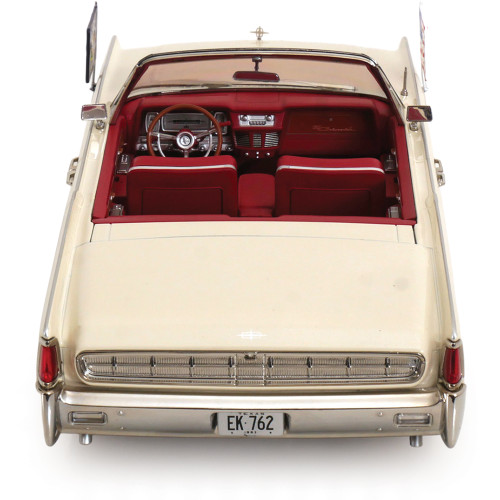 1963 Presidential Lincoln Continental Convertible - White 1:18 Scale Diecast Model Car by KK Scale Alt Image 6