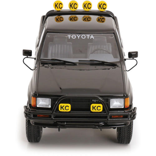 1985 Toyota Xtra Cab 4x4 Pickup - Black Custom 1:18 Scale Diecast Model Truck by KK Scale Alt Image 3