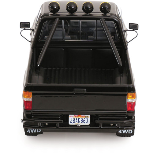 1985 Toyota Xtra Cab 4x4 Pickup - Black Custom 1:18 Scale Diecast Model Truck by KK Scale Alt Image 4