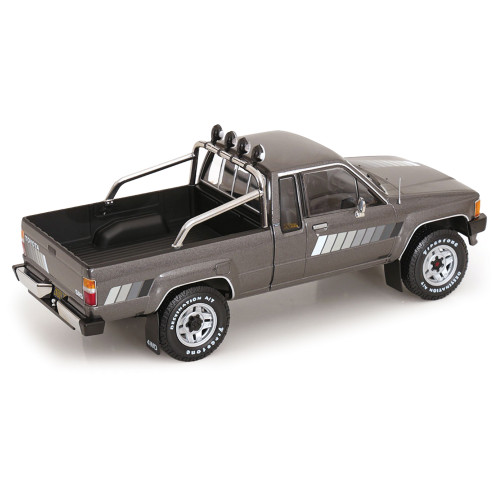 1985 Toyota Xtra Cab 4x4 Pickup - Gray 1:18 Scale Diecast Model Truck by KK Scale Alt Image 1