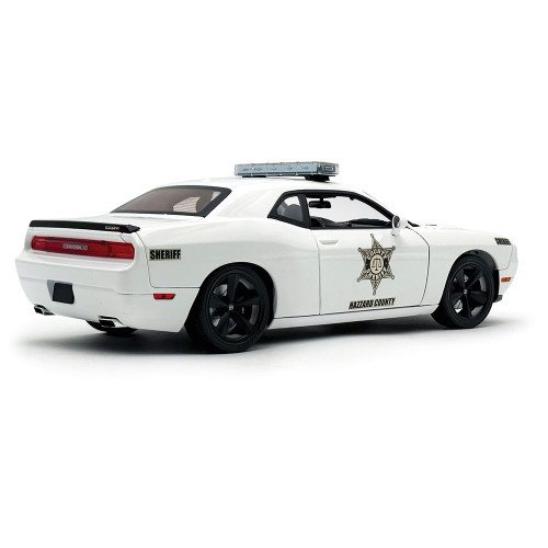 2010 Dodge Challenger SRT 8 - Hazzard County Sheriff Tribute 1:18 Scale Diecast Model Car by Acme Alt Image 1