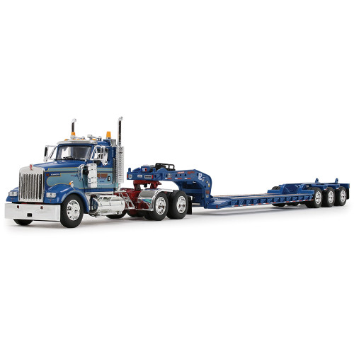 Kenworth W900L Day Cab & Fontaine Magnitude Lowboy Trailer - Sid Kamp Trucking 1:64 Scale Diecast Model Truck by Diecast Promotions Main Image