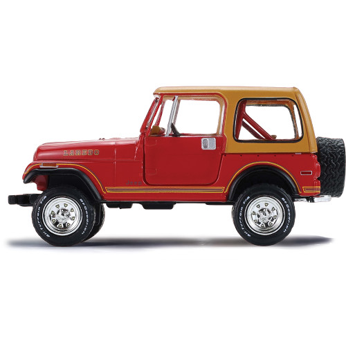 1980 Jeep CJ-7 Laredo - Red 1:64 Scale Diecast Model Truck by Greenlight Alt Image 1