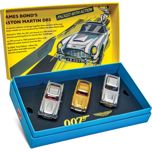 James Bond Aston Martin DB5 Classic Corgi 70th Anniversary Collector Set 1:46 Scale Diecast Model Car by Corgi Alt Image 1
