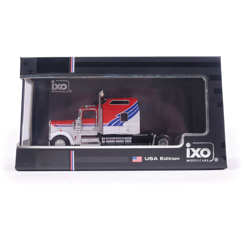 1990 Kenworth W900 - Red White and Blue 1:64 Scale  by IXO America Alt Image 8