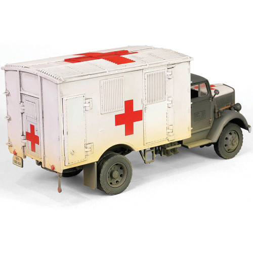 Kfz305 Opel Blitz 3-Ton Ambulance 1/32 Die Cast Model - White 1:32 scale Metal by Forces of Valor Alt Image 1