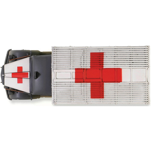 Kfz305 Opel Blitz 3-Ton Ambulance 1/32 Die Cast Model - White 1:32 scale Metal by Forces of Valor Alt Image 6
