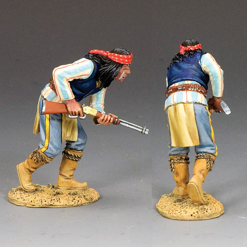 Crouching Apache w/Winchester 1/30 Figure KING & COUNTRY (TRW188) 1:30 Scale Metal by King and Country Alt Image 1