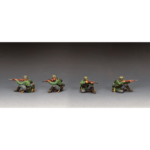 Riflemen Sitting Firing #1 1/30 Figure K&C (WH125) 1:30 scale Metal by King and Country Alt Image 1